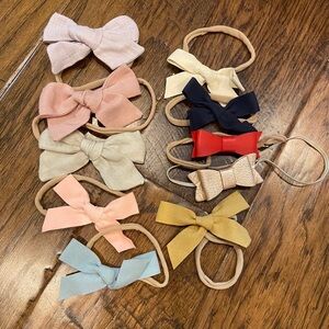 Little poppy co lot of baby girl bows bundle